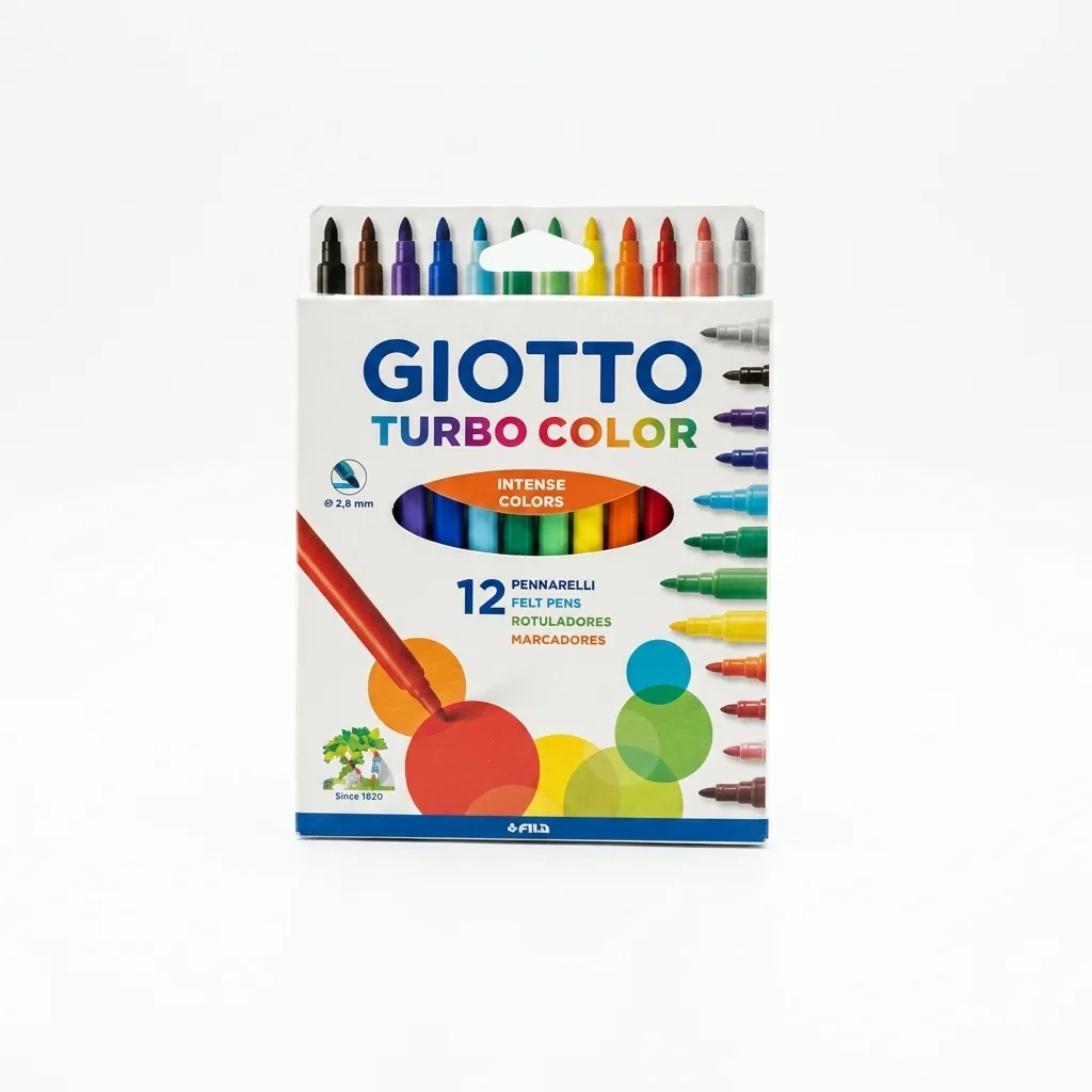 CAJA DE MARCADORES X12 GIOTTO DELGADO
